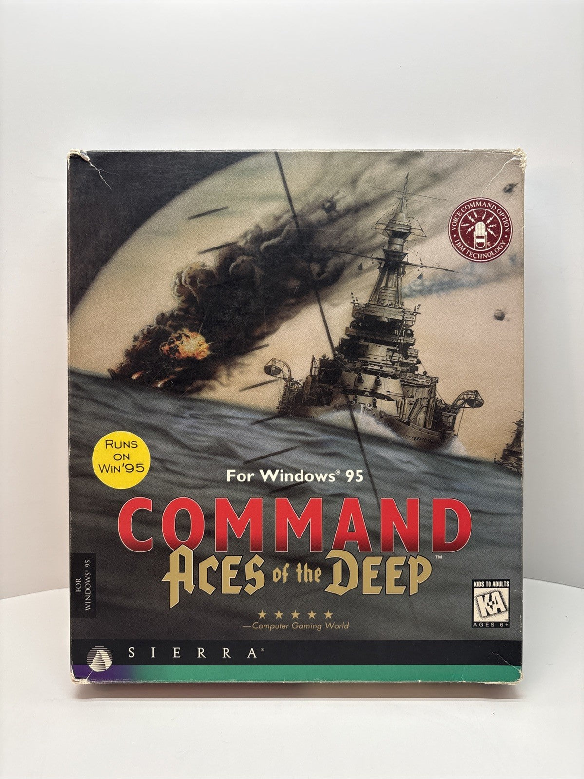 Command Aces of the Deep (1995) For Windows 95 PC Big Box Sierra Dynamix - CIB