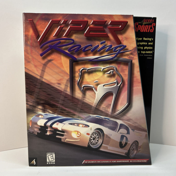 1998 Viper Racing by Sierra Sports PC Game Software CD-ROM Big Box CIB