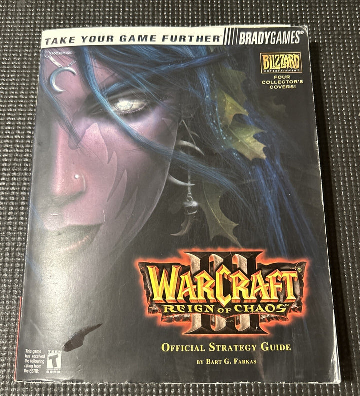 WarCraft III 3 Reign of Chaos Strategy Guide Poster Brady Games Night Elf Elves