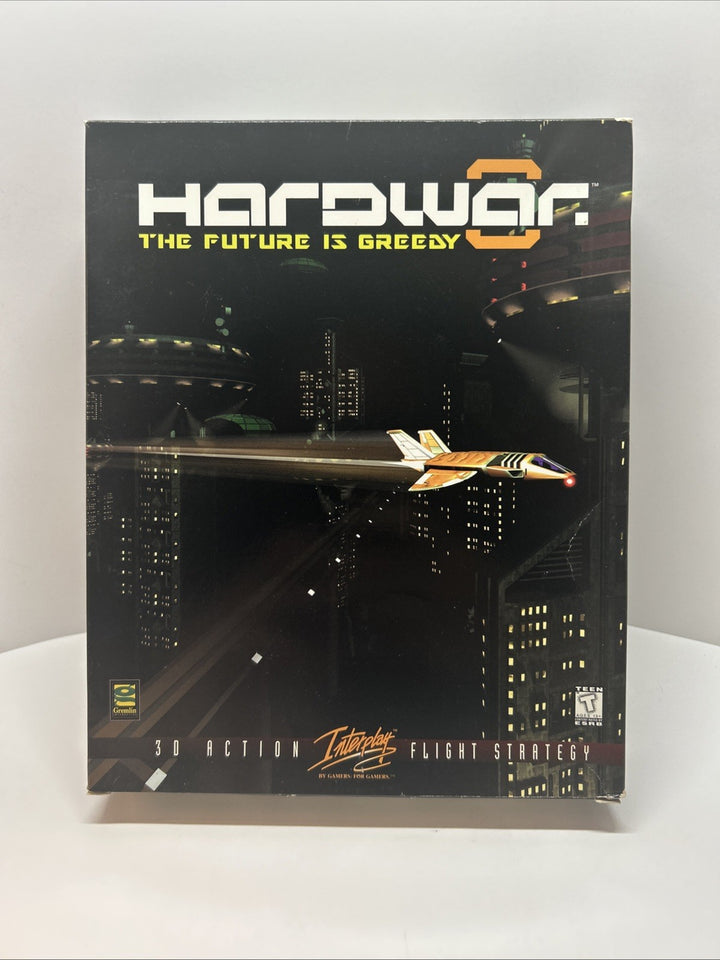 Hardwar The Future is Greedy (PC, 1998) CD-ROM Windows Big Box - No Cardboard