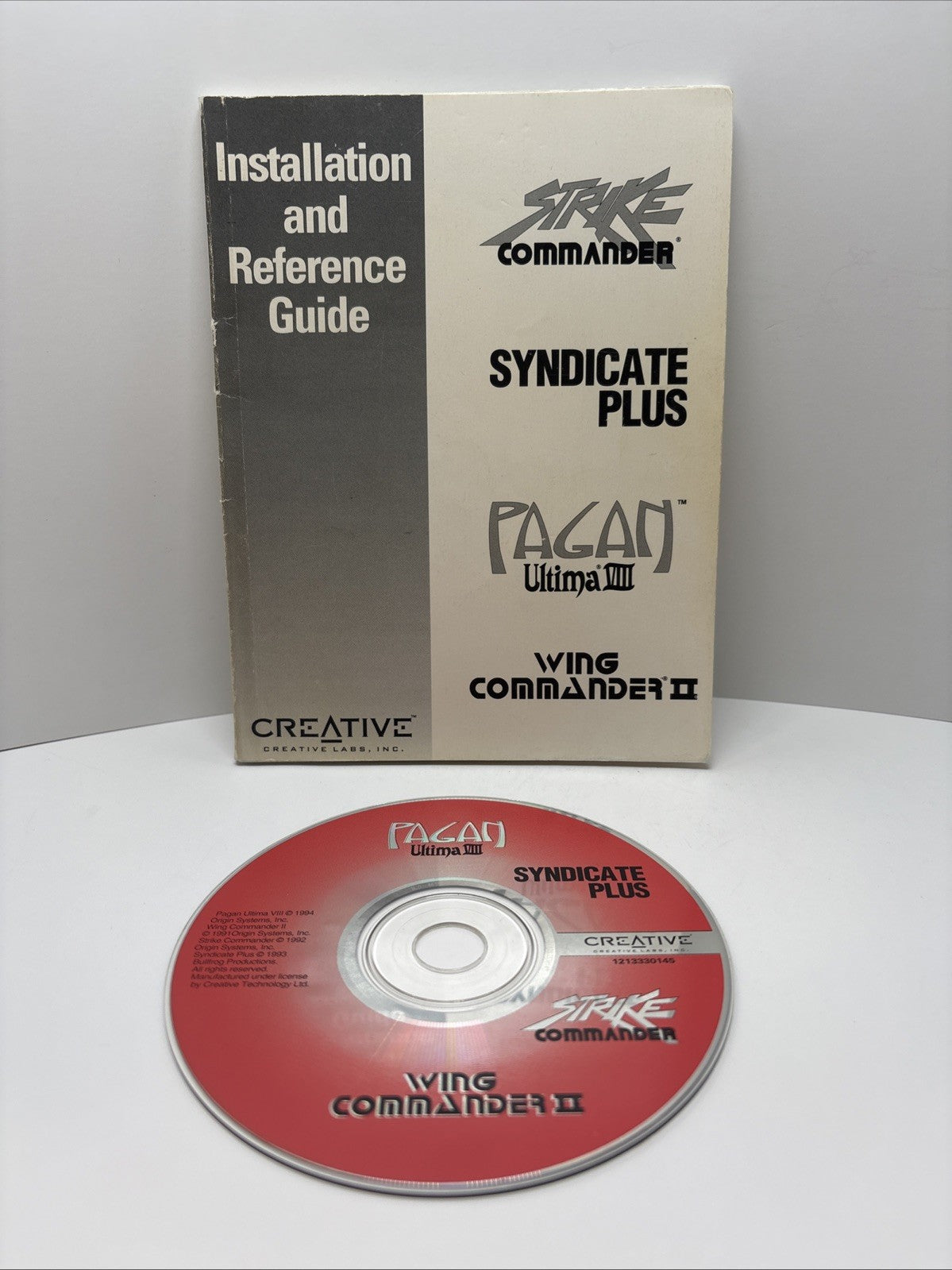 Creative Game Bundle - Strike Commander Syndicate Ultima VIII Wing Commander II
