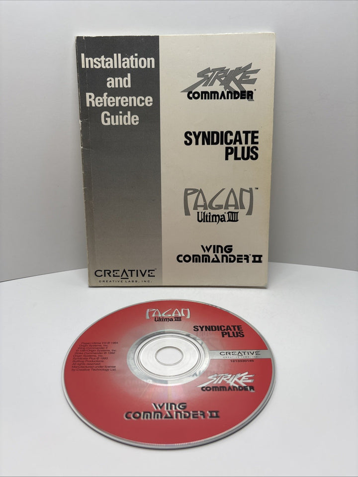 Creative Game Bundle - Strike Commander Syndicate Ultima VIII Wing Commander II