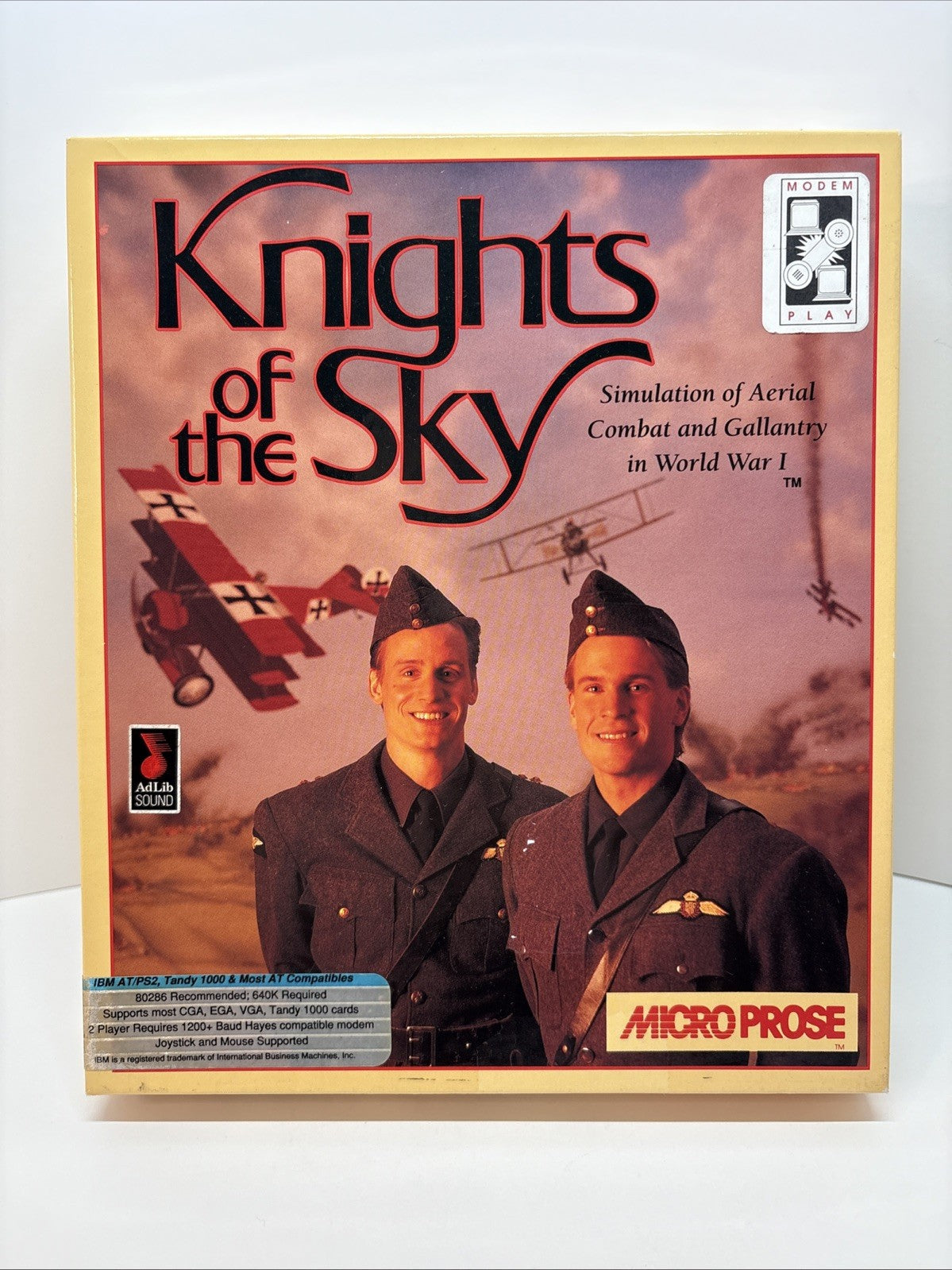 Knights of the Sky -  Simulation of Aerial Combat - Complete - IBM Compatible