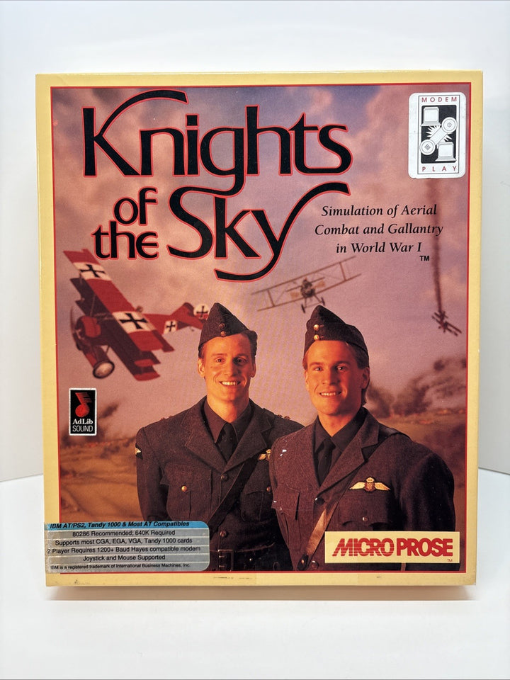Knights of the Sky -  Simulation of Aerial Combat - Complete - IBM Compatible