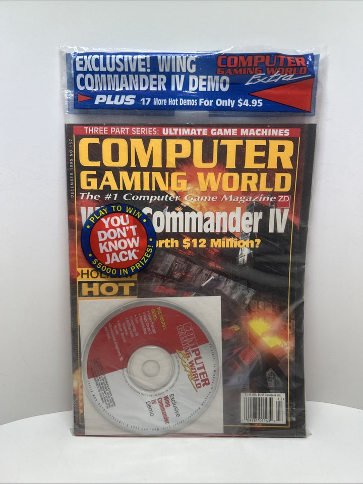 Computer Gaming World Magazine December 1995 No. 137 - With Demo Disc & Sealed