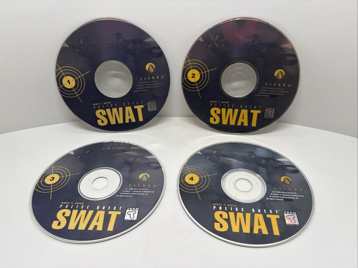 Daryl F. Gates' Police Quest: SWAT (1995) - PC CD-ROM - Discs Only (4)