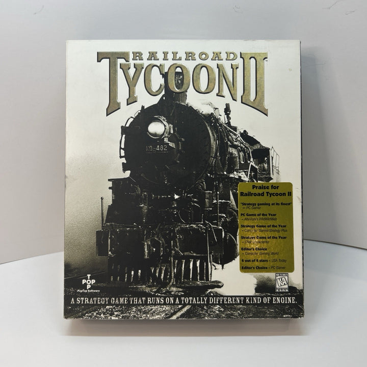 Railroad Tycoon II - PC Big Box Train Simulator - Complete But Without Cardboard