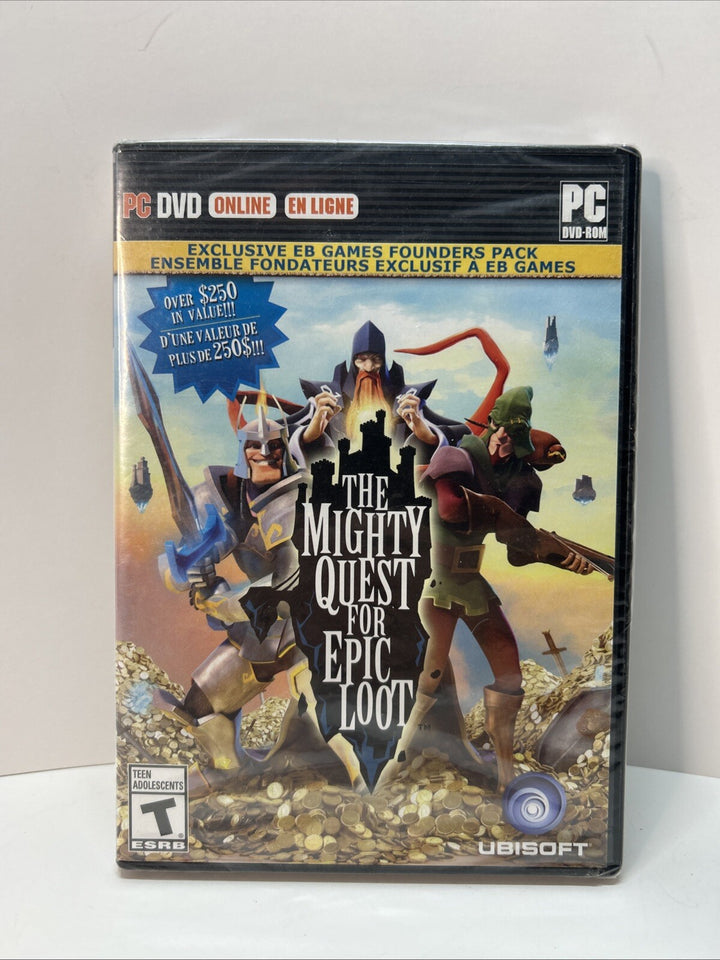 The Mighty Quest For Epic Loot PC DVD Game Ubisoft EB Games Founders Pack Sealed