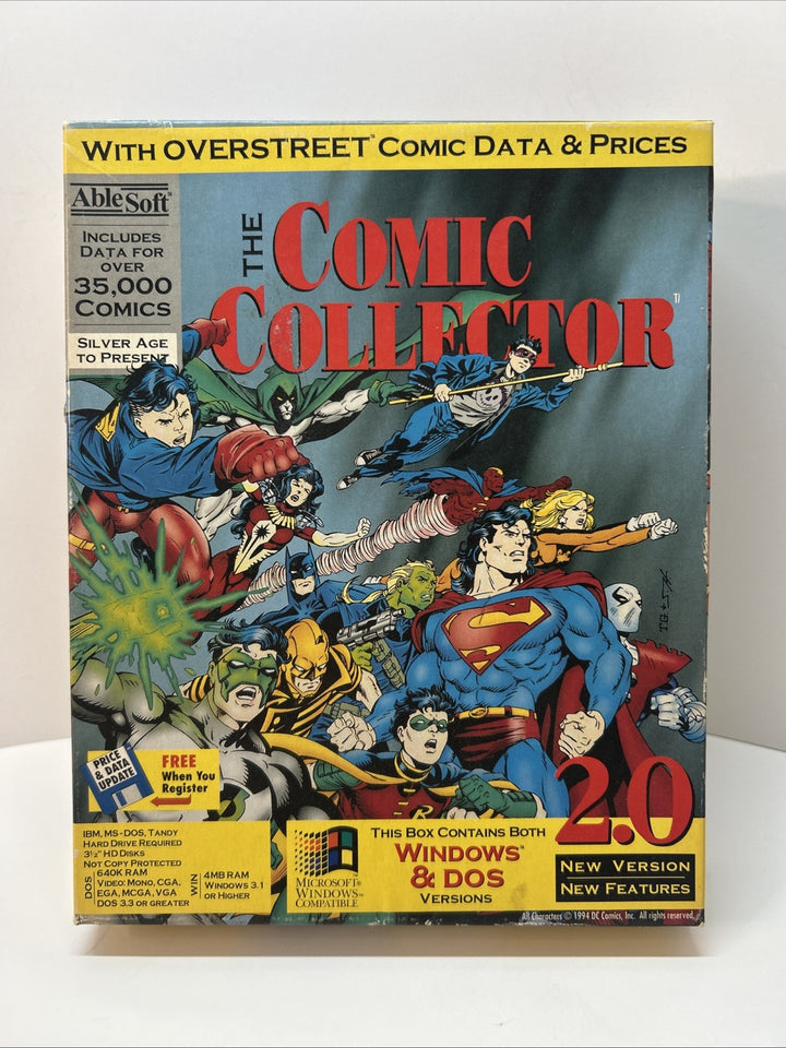 The Comic Collector 2.0 (Big Box, Excellent, Complete, Ablesoft, 1994, PC)