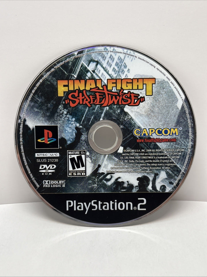 Final Fight: Streetwise (Sony PlayStation 2 PS2, 2006) PS2 DISC ONLY
