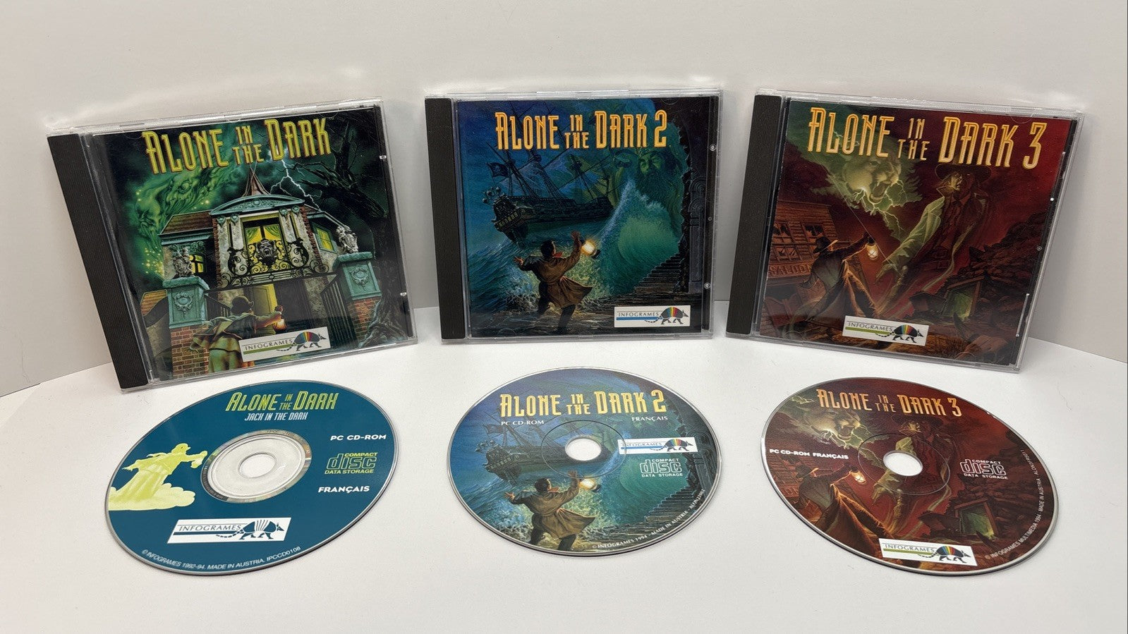 Alone in the Dark 1 2 & 3 - PC CD-ROM - Jewel Case - Infogrames -French Français