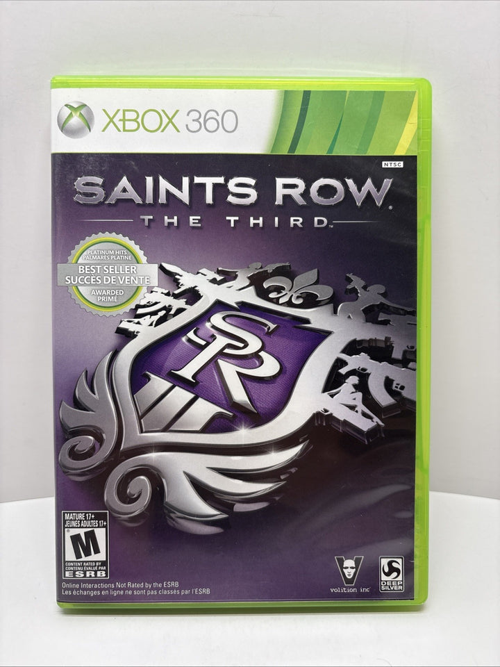 Saints Row: The Third (Microsoft Xbox 360, 2011) CIB