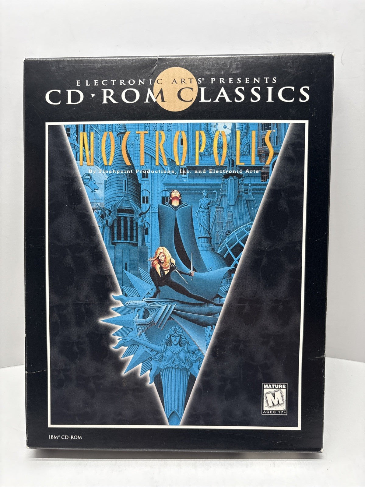 Noctropolis CD-ROM Classics (PC Game, 1996) Box And Manual Only