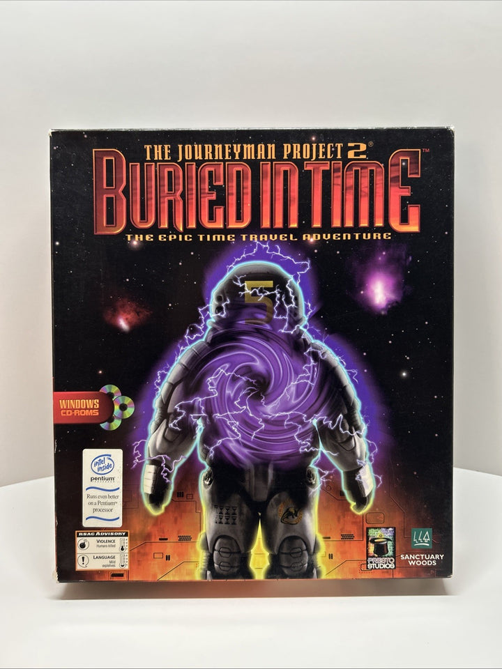 The Journeyman Project 2: Buried in Time (PC/Mac, 1995) 3-CD Video Game