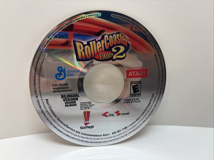 RollerCoaster Tycoon 2 General Mills (PC CD-ROM) Disc Only