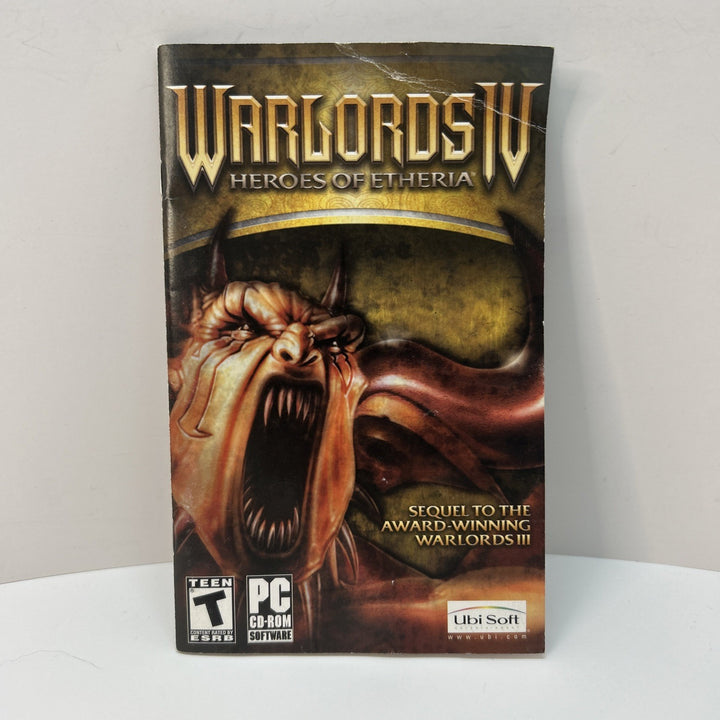Warlords IV: Heroes of Etheria PC ( Manual Only )
