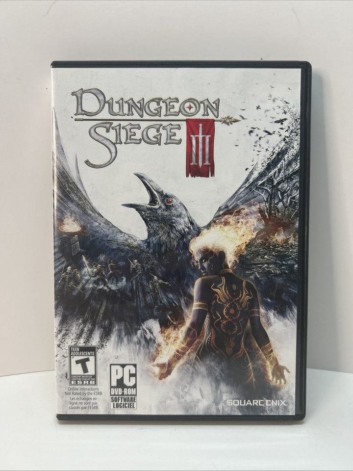 Dungeon Siege 3 III PC Computer Game Windows XP DVD-ROM W/ Manual
