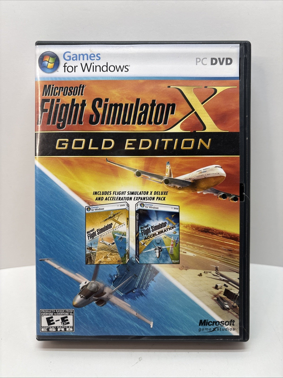 Microsoft Flight Simulator X Gold Edition PC Windows w/Acceleration Expansion