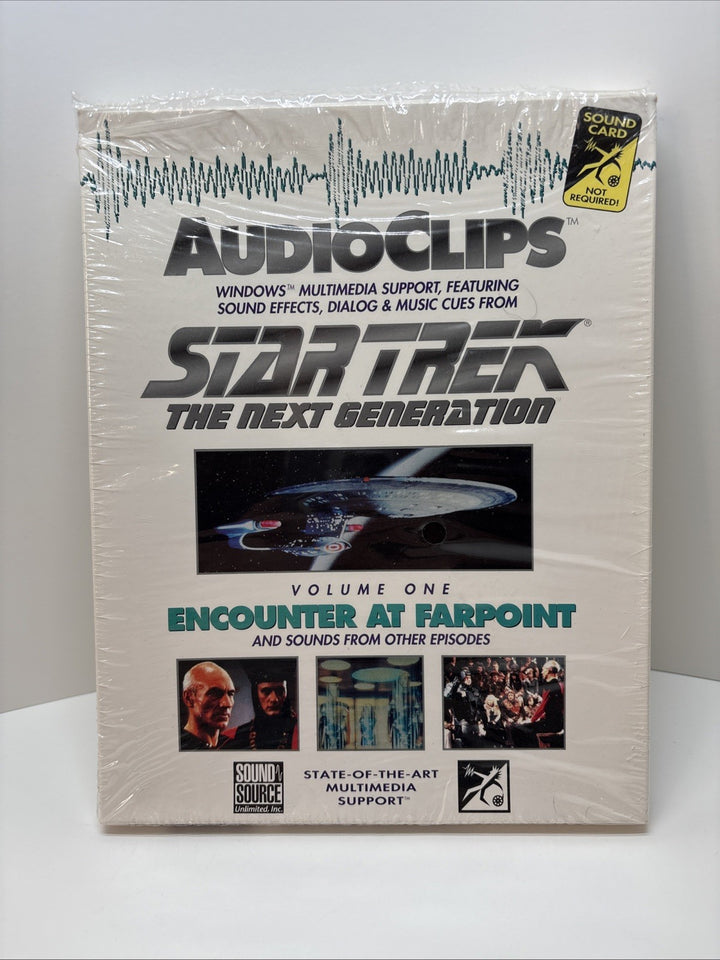 Star Trek The Next Generation Encounter At Farpoint Audioclips-Box Only No Disks