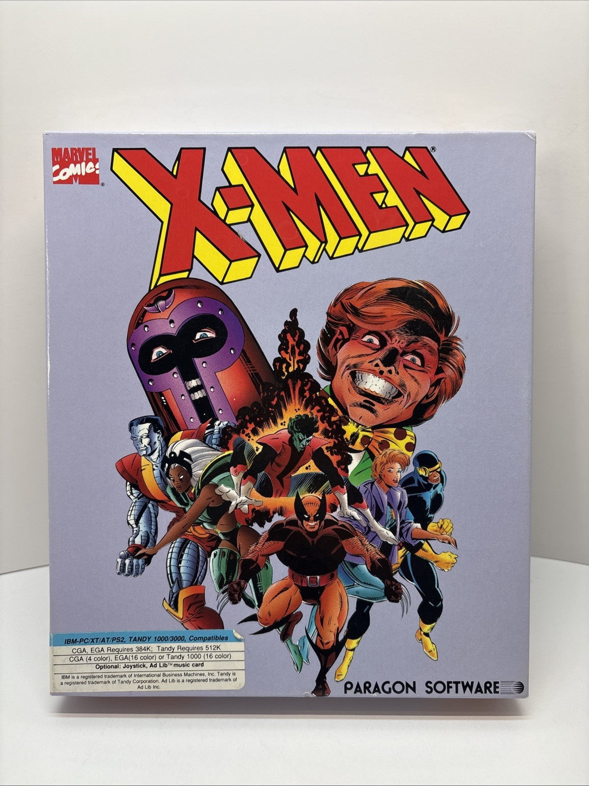 X-Men (PC, 5.25 Disk) Madness in Murderworld 1989 Big Box - Missing Disk A