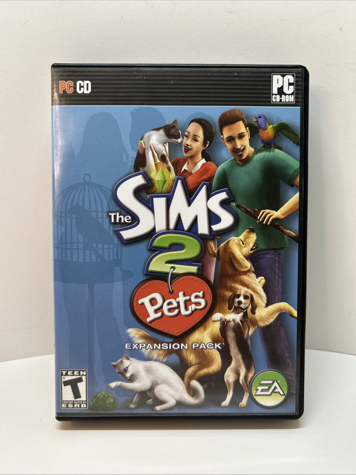 The Sims 2: Pets Expansion Pack (PC CD, 2006) Complete with Manual