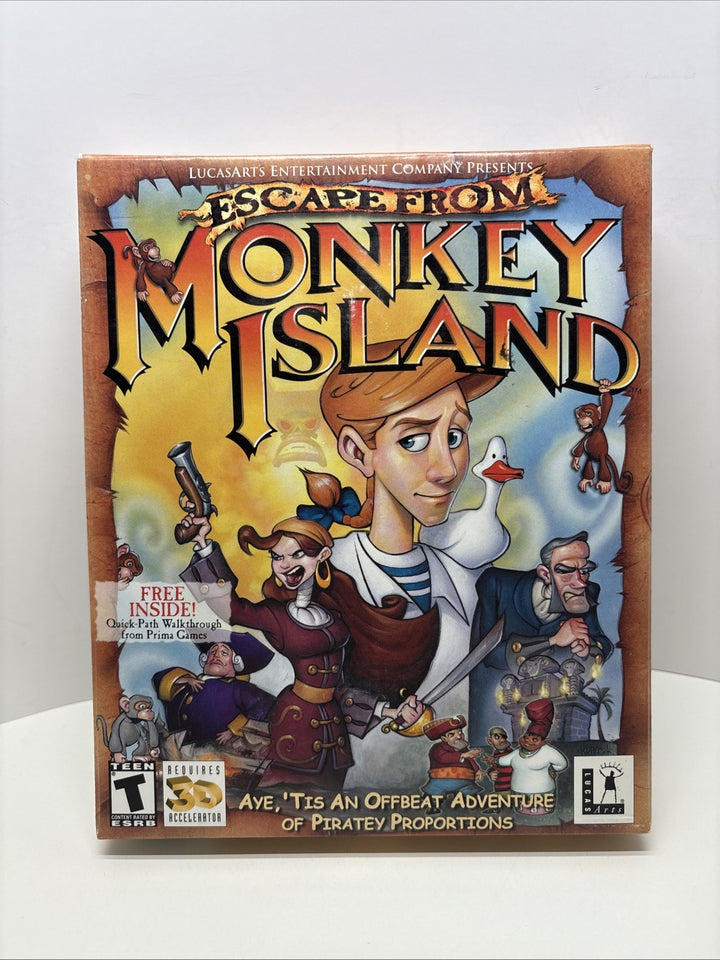 Escape from Monkey Island PC CD-ROM Big Box Adventure Game LucasArts 2000