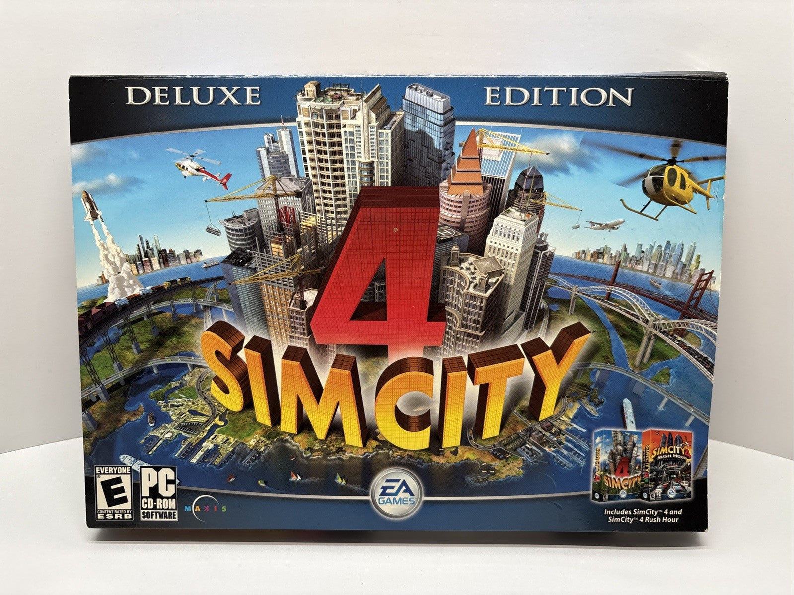 SimCity 4: Deluxe Edition (PC, 2003) Big Box (see Pictures For Condition)
