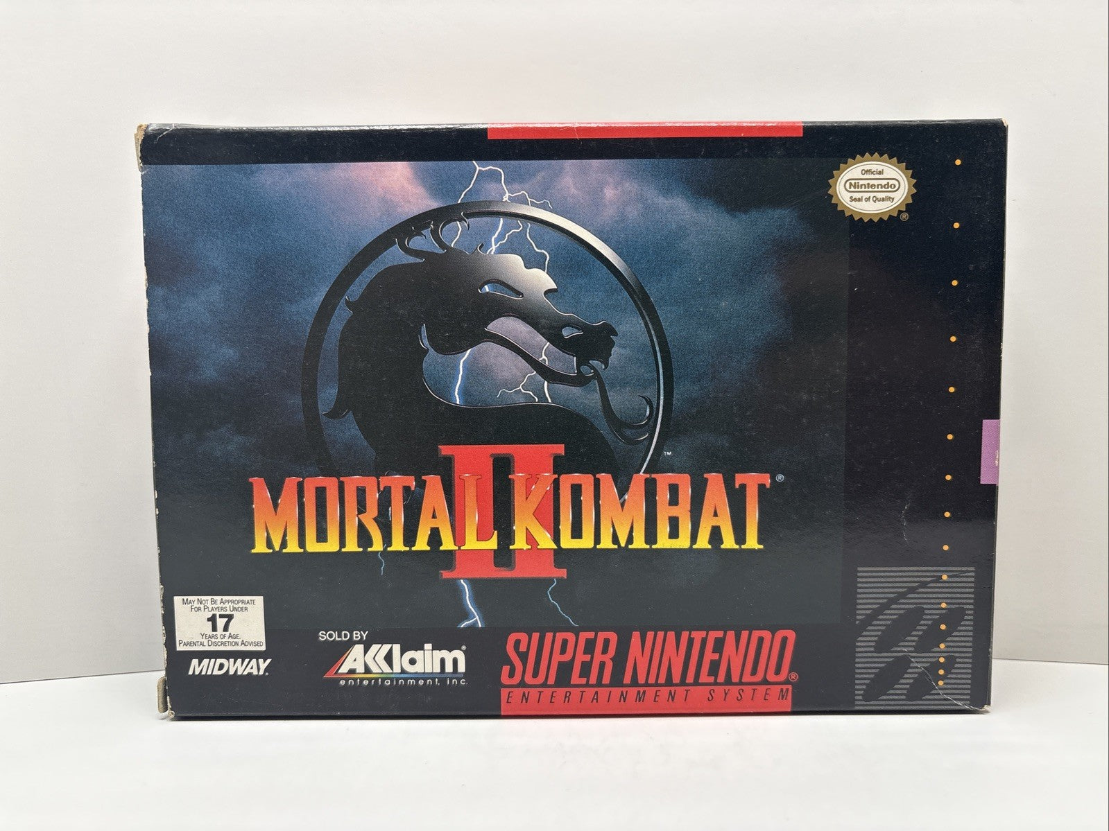 Mortal Kombat II 2 Super Nintendo SNES Authentic Tested CIB