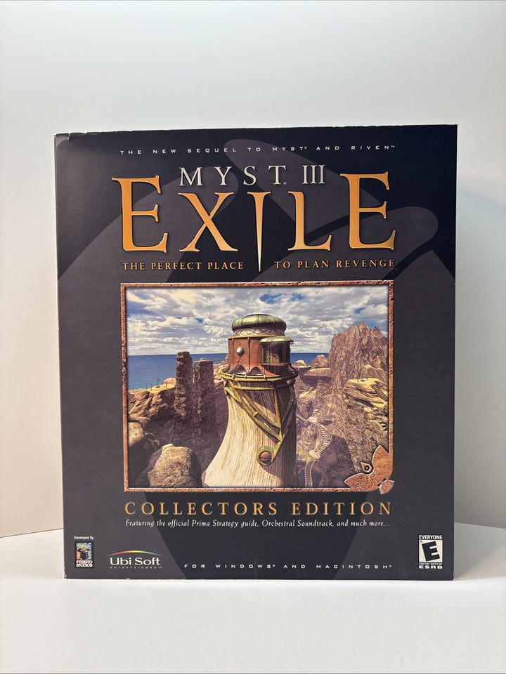Myst III Exile Collectors Edition Cyan Ubisoft big box PC includes figure