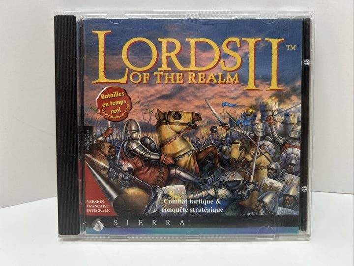 Lords of the Realm II 2 (PC, 1996) Sierra CD-ROM - French Français
