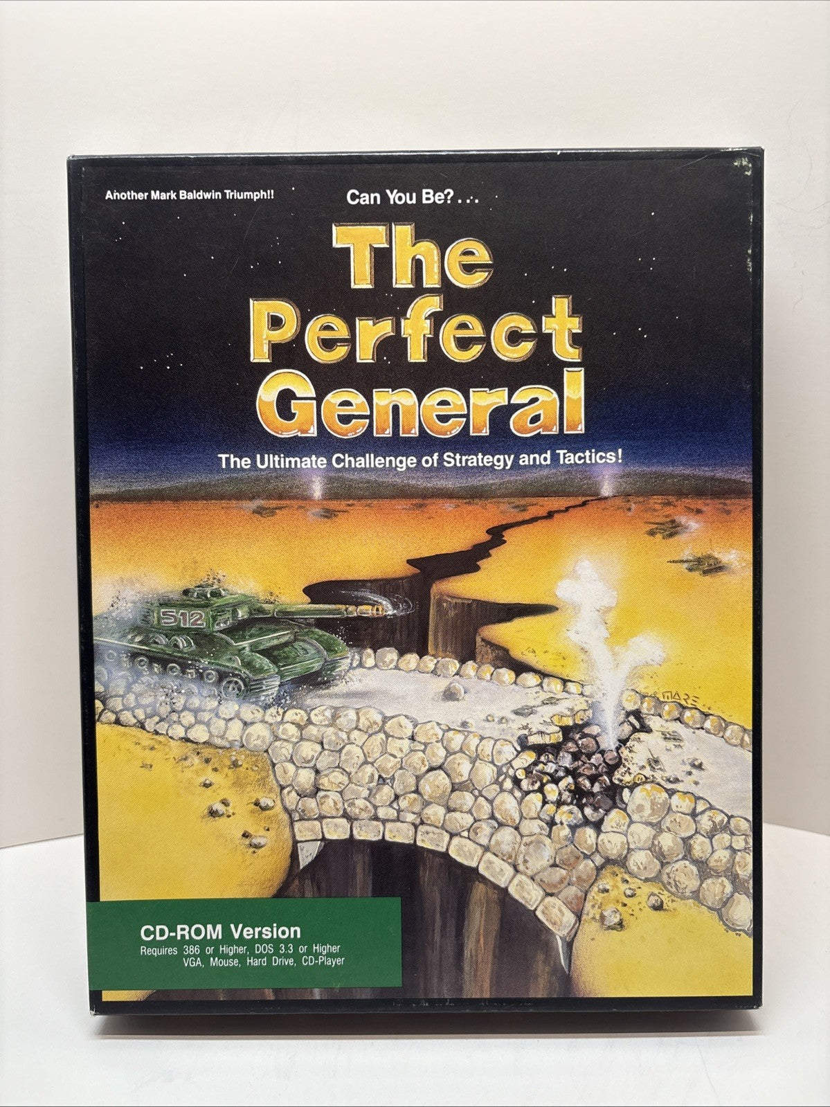 The Perfect General (1991) IBM PC Big Box CD-ROM – Complete CIB – Strategy Game