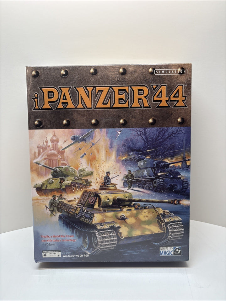 iPanzer ’44 (1995) SEALED PC CD-ROM Big Box WWII Tank Interactive Magic