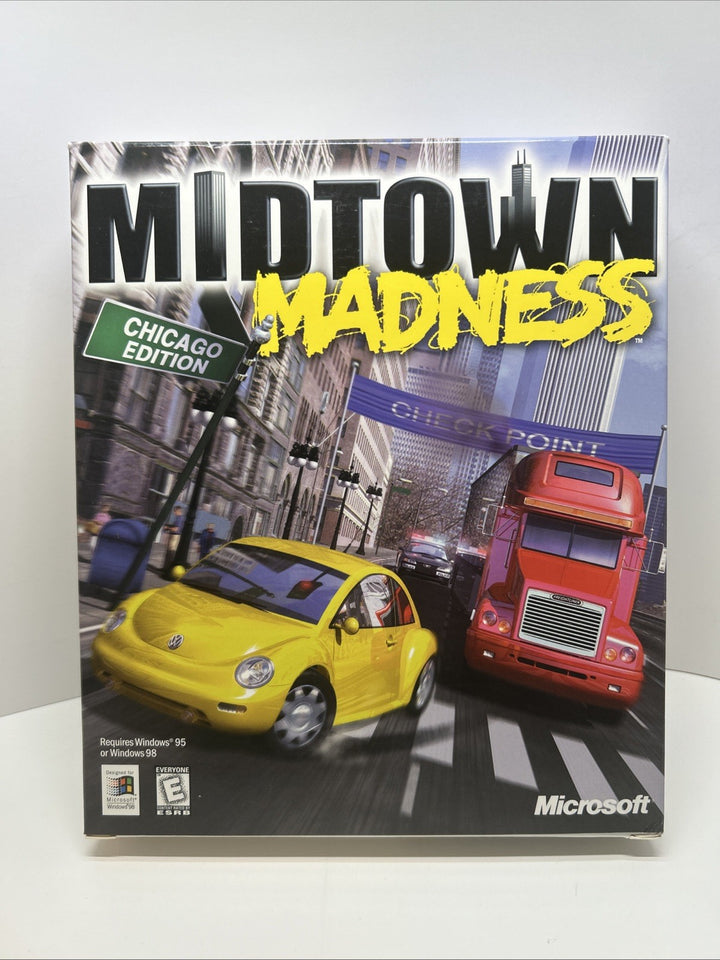 Midtown Madness Chicago Edition (1999) - Microsoft - PC CD-ROM Big Box