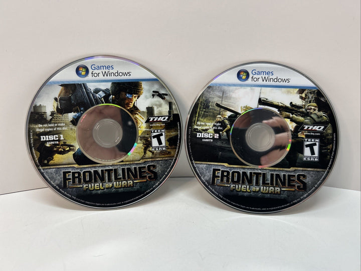 Frontlines: Fuel of War (PC DVD: Windows, 2008) Disc 1-2 Only