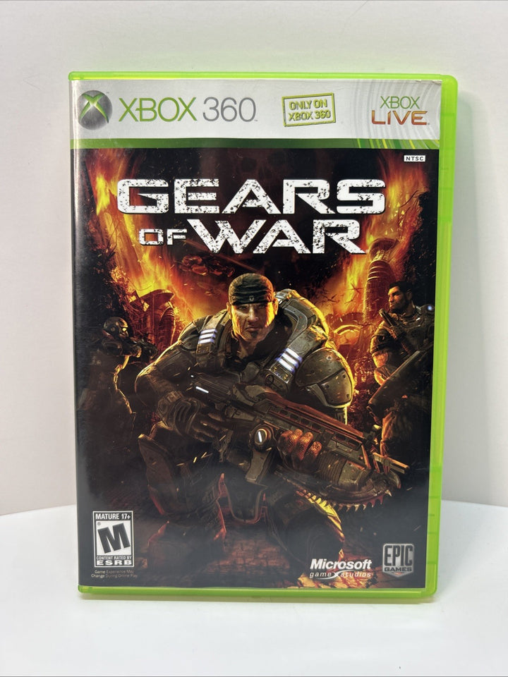 Gears of War (Microsoft Xbox 360, 2006) Replacement Case Only - No Game