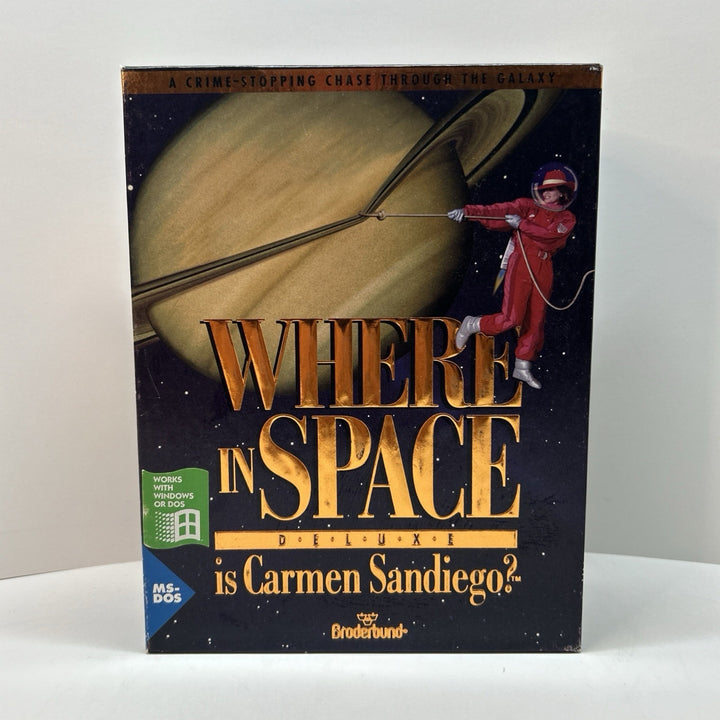 Where in Space is Carmen Sandiego Deluxe Big Box PC  IBM/TANDY  3.5" Disk