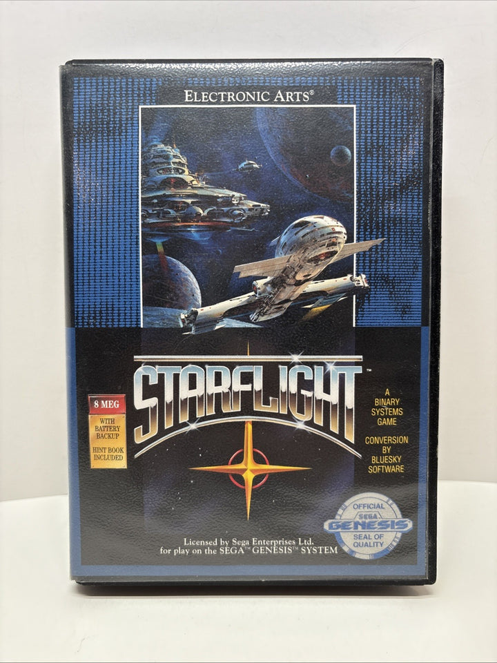 Starflight (Sega Genesis, 1991) CIB/Manual & Map