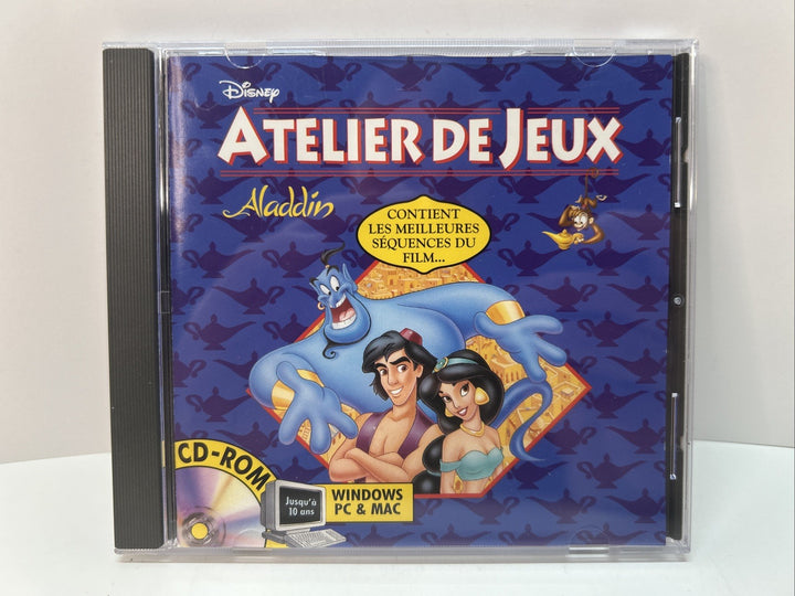Aladdin - Atelier de Jeux - French PC CD-Rom Interactive Game - Disney  1995