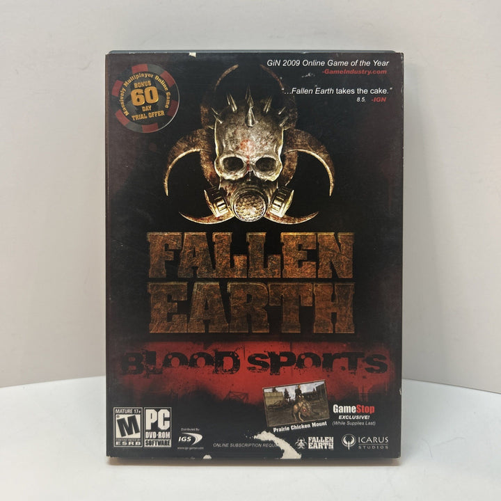 Fallen Earth Blood Sports Horror Action Shooting PC CD-ROM Video Game 2010