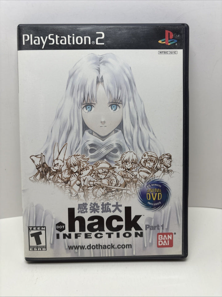 Dot .Hack Infection Part 1 Sony PlayStation 2 PS2 2003 with DVD Bandai COMPLETE