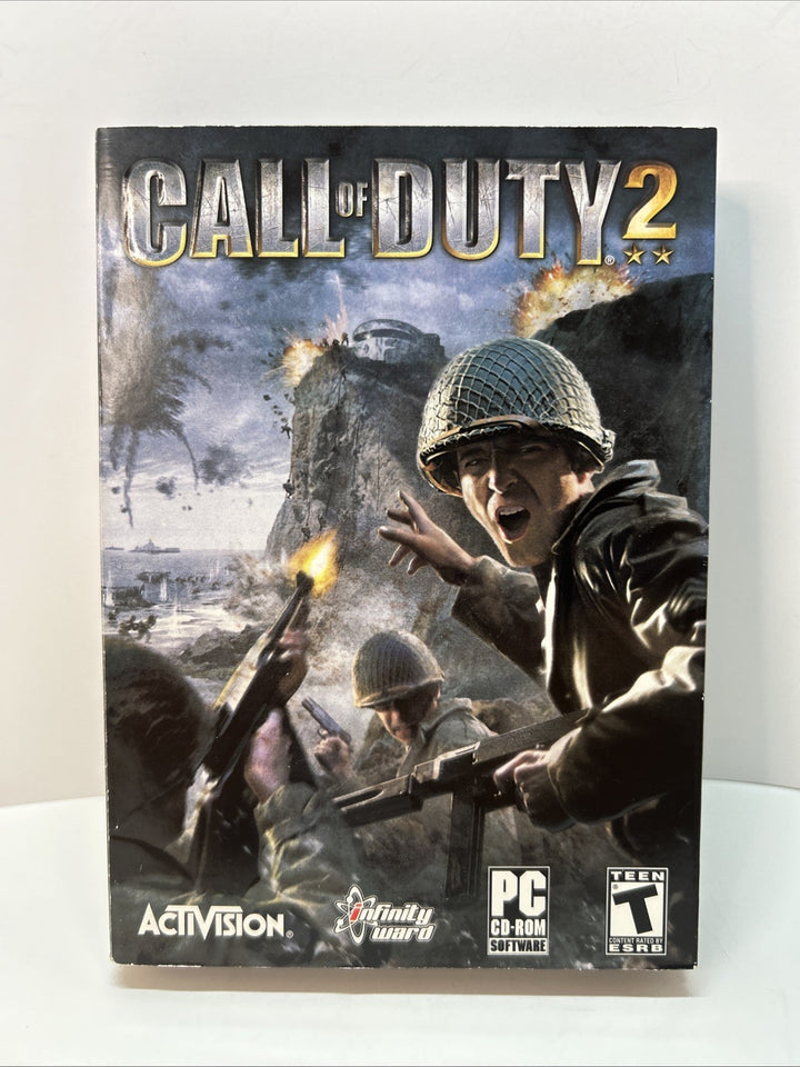 Call of Duty 2 (PC CD-ROM, 2005) 6-Disc Set Complete In Small Box