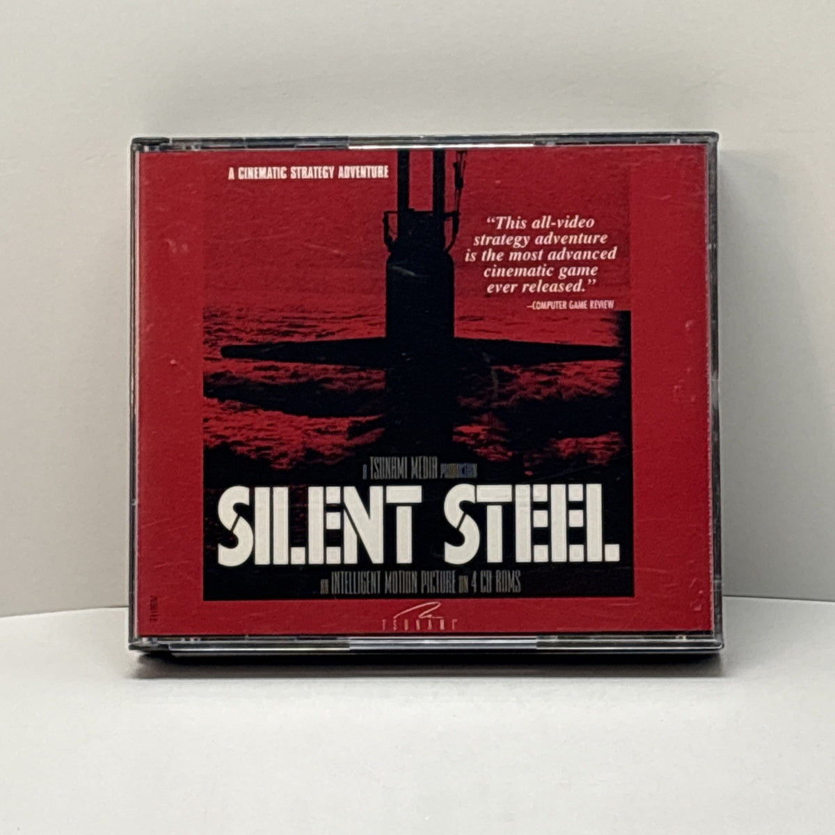 Silent Steel (1995) 4-Disc PC CD-ROM Game Cinematic Strategy Adventure
