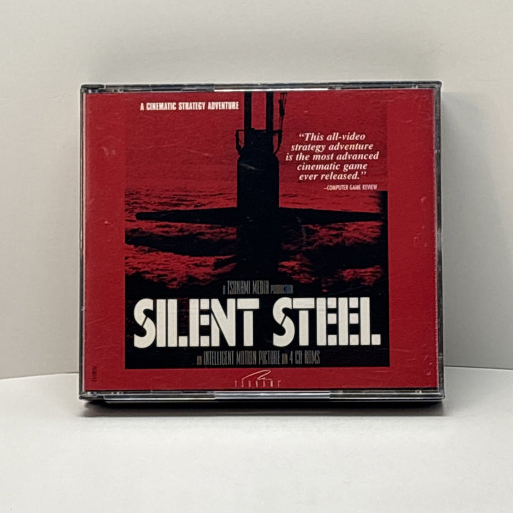 Silent Steel (1995) 4-Disc PC CD-ROM Game Cinematic Strategy Adventure