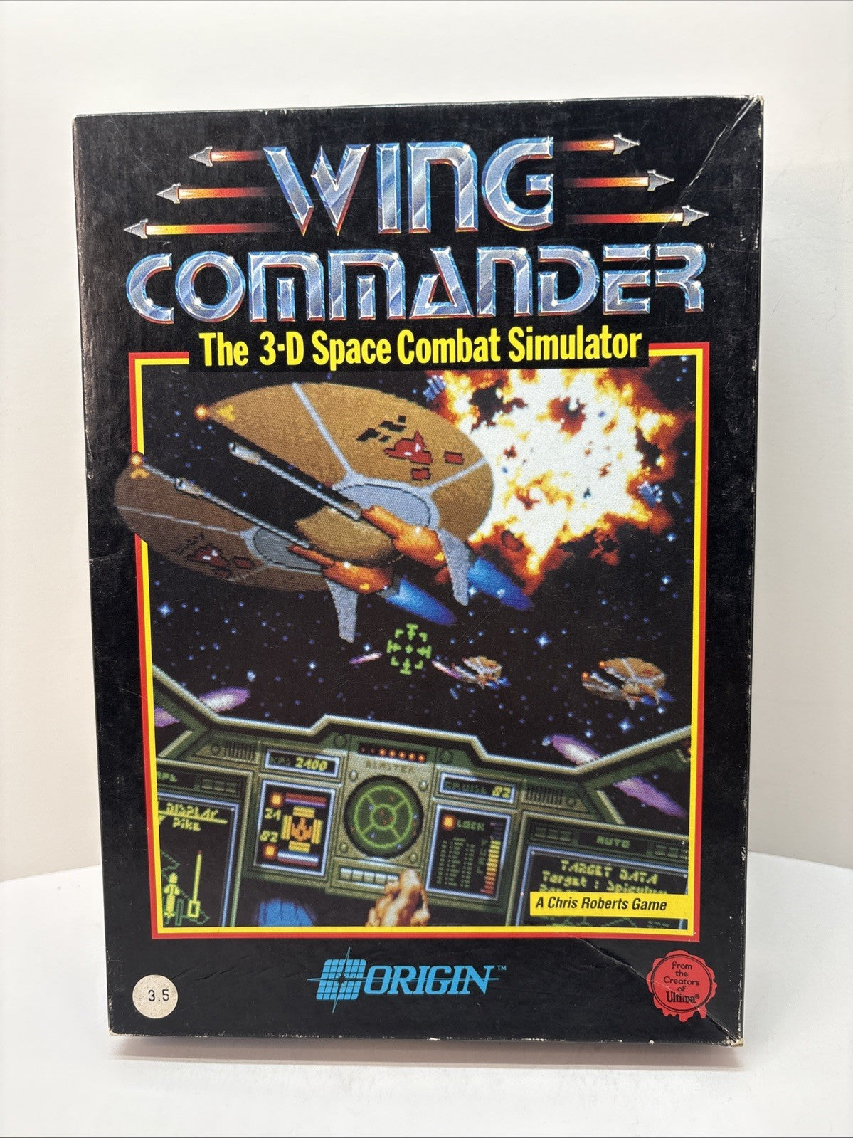 Wing Commander (1990) Origin IBM PC Game 1990 Box Only With 1 Insert - No Disks