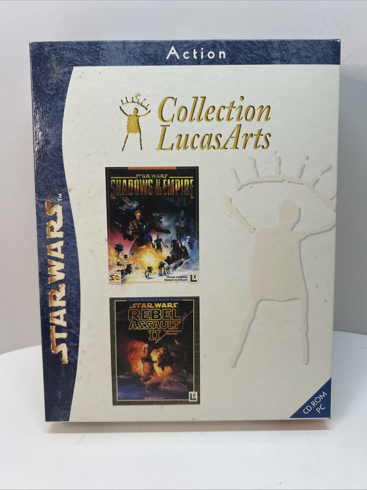 Collection LucasArts :STAR WARS SHADOWS OF THE EMPIRE + REBEL ASSAULT 2 - French