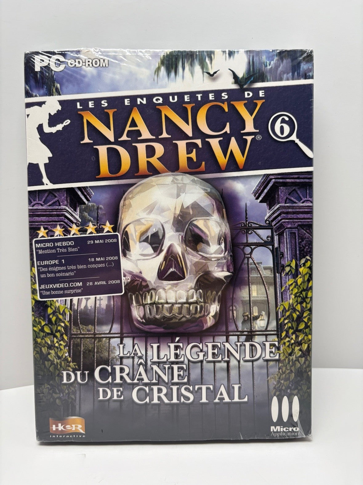 Nancy Drew Legend of the Crystal Skull PC CD-ROM Sealed FR Edition DVD Case 2007