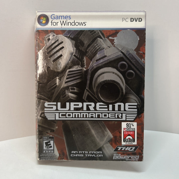 Supreme Commander (PC Windows, 2007) Complete With Manual