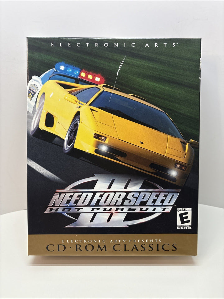 Need For Speed III- Hot Pursuit CD Rom Classics Big Box, ***Box And Game Only