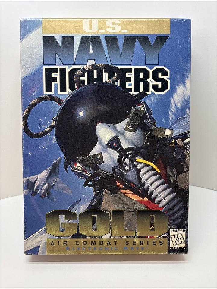 US Navy Fighters Gold Air Combat Series PC Game CD-ROM 1995 EA with Box