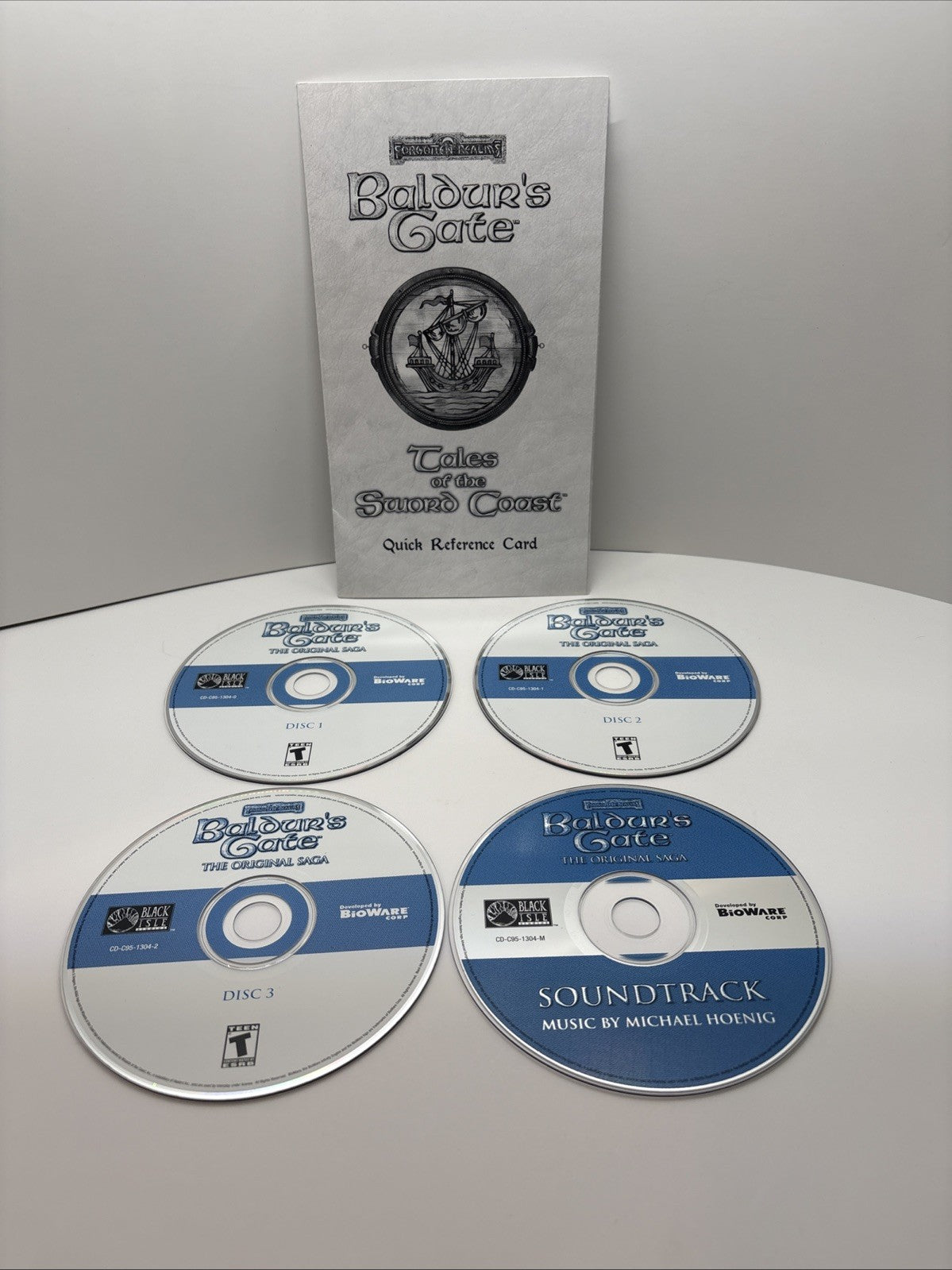Baldur’s Gate Original Saga PC CD-ROM 4 Disc Set 1999 BioWare RPG w/ Insert
